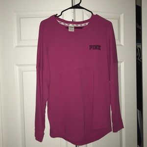 PINK long sleeve crew neck